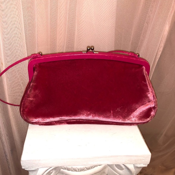 Vintage Banana Republic Magenta pink hand bag clutch - Picture 6 of 7